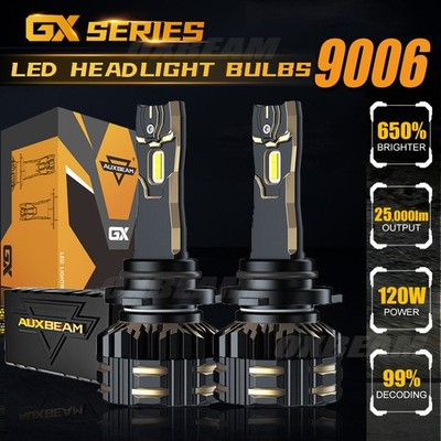 2x AUXBEAM 9006 HB4 LED Headlight Bulbs Conversion Kit Low Beam 6500K High Power