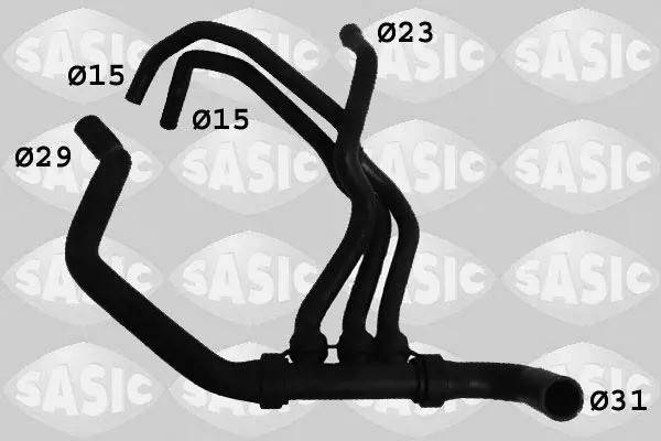 Tubo sistema di raffreddamento Sx in basso 3404032 SASIC per RENAULT MEGANE II