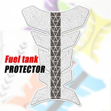 MC Motoparts White Net Fish Bone Gas Tank Pad Cover Protector Removable