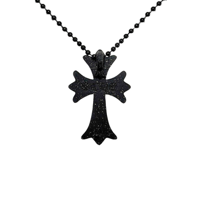 Chrome Hearts Black Glitter Silicone Cross Necklace | eBay Chrome Hearts Black Glitter Silicone Cross Necklace | eBay