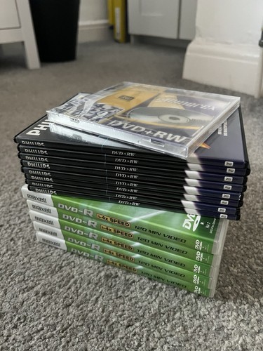 Job lot MAXELL Philips Memorex Recordable DVD-R 1-4x SPEED 120MIN VIDEO Free P&P - Afbeelding 11 van 11