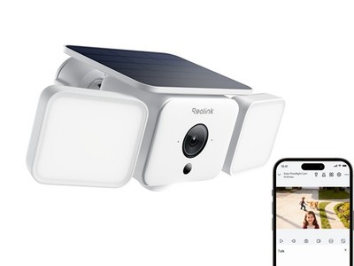 Reolink Solar Floodlight 2K 4MP WiFi 6 Outdoor Überwachungskamera mit Solarpanel