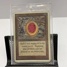 Magic the Gathering MTG Mox Ruby Unlimited Card Not Graded Free Shipping