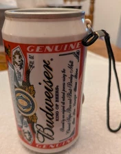 Budweiser Beer Can Transistor Radio AM/FM Radio Works