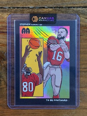 2025 Stephen Curry x Canvas Marketing Steph Touchdown Pass 13/50