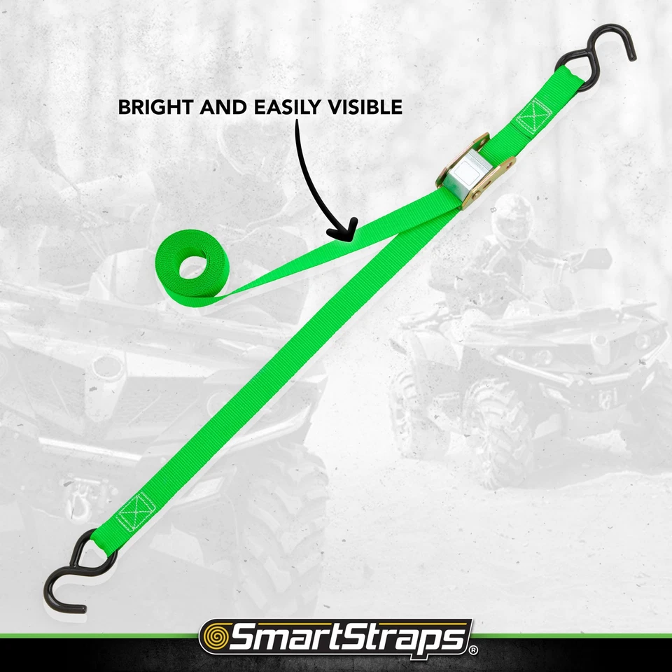 SmartStraps Cam Buckle Tie-Downs, 1in. x 10ft. Each, 4 Pack, 900Lb. Capacity, - Image 4 of 4