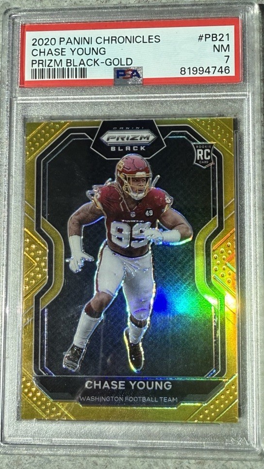 Chase Young Panini Chronicles Prizm Black #PB21 Gold