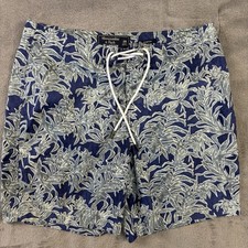 Abercrombie Fitch Swim Board Shorts Trunk Mens 31 Floral Stretch Lined Beach