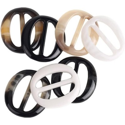 Fashion Resin T Shirt Clips Tee Shirt Rings Scarf Buckles Slides Waistband