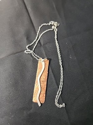 499 Snake Pendant/ Tres Elegant Designs Copper Silver Necklace 925 Silver