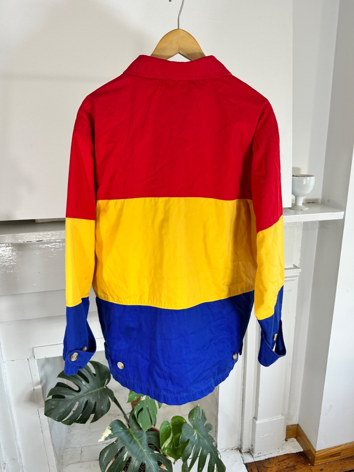 outerwear essentials jacket in the Colombian flag… - image 2