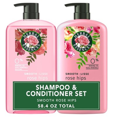 Herbal Essences Shampoo & Conditioner Set, Rose 29.2 Fl Oz (Pack of 2), Pink