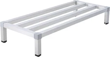 48" x 14" x 8" Aluminum Dunnage Rack 1000lbs for Off-Floor Storage