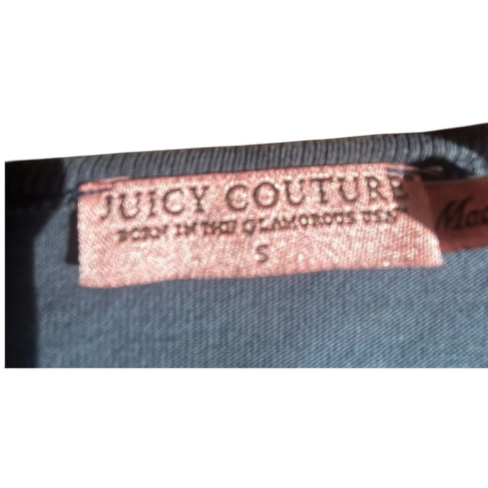 Mini Vestido Camiseta Juicy Couture Hecha en EE. UU. Gris Rosa Logo Corazón Talla S Y2K De Colección Foto 2 de 4