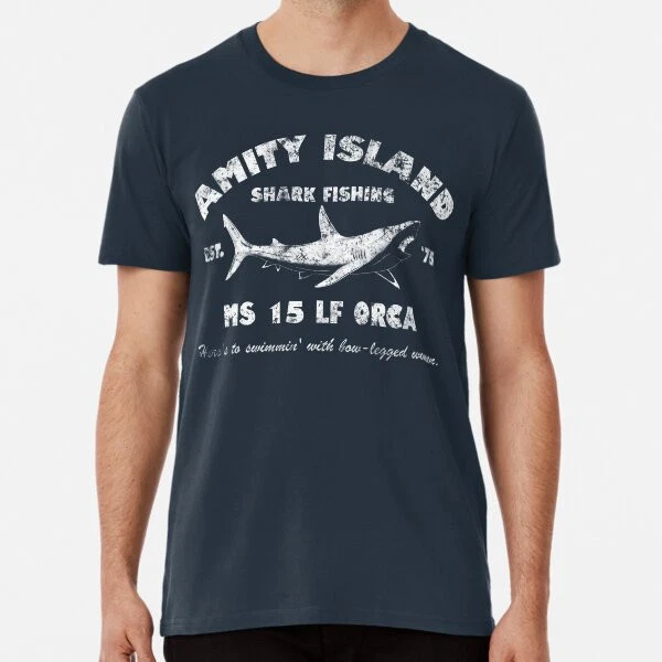 Amity Island Shark Fishing Est - 1975 S to 5XL Made in the AU/USA T-Shirt