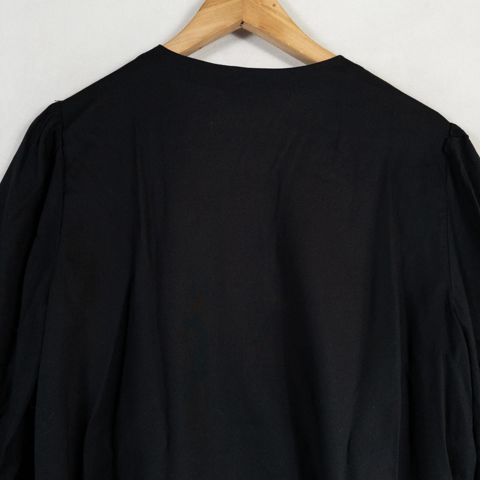 Jessica Simpson Top Blouse Womens Medium Black Viscose Flare Sleeve Casual - Image 4 of 4