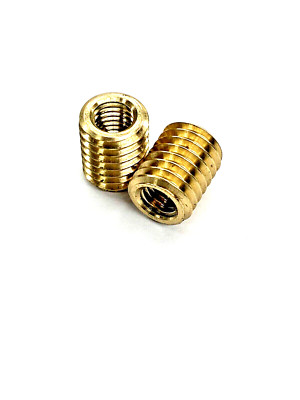 1 Adapter Reduzierung Messing, M10 x 1,25 mm AG auf M6 IG, L: 10 mm (364)