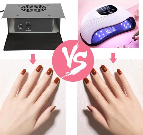300W Nail Polish Dryer, Nail Fan Dryer for Regular Polish, Hot & Cold Wind Nail - Picture 4 of 8