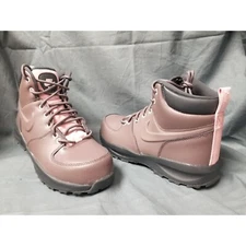 Nike Girls Manoa Leather (GS) Boots Water-Resistant Violet Size 6 NEW NO BOX!