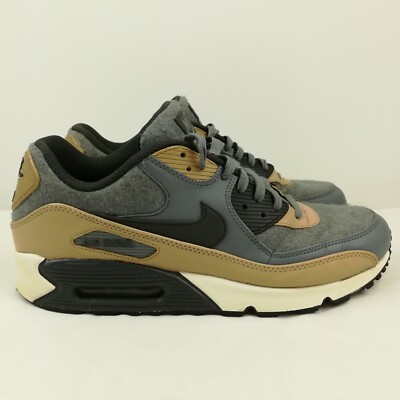 Nike Air Max 90 Premium Wool Cool Grey Mushroom Shoes Mens 12 US