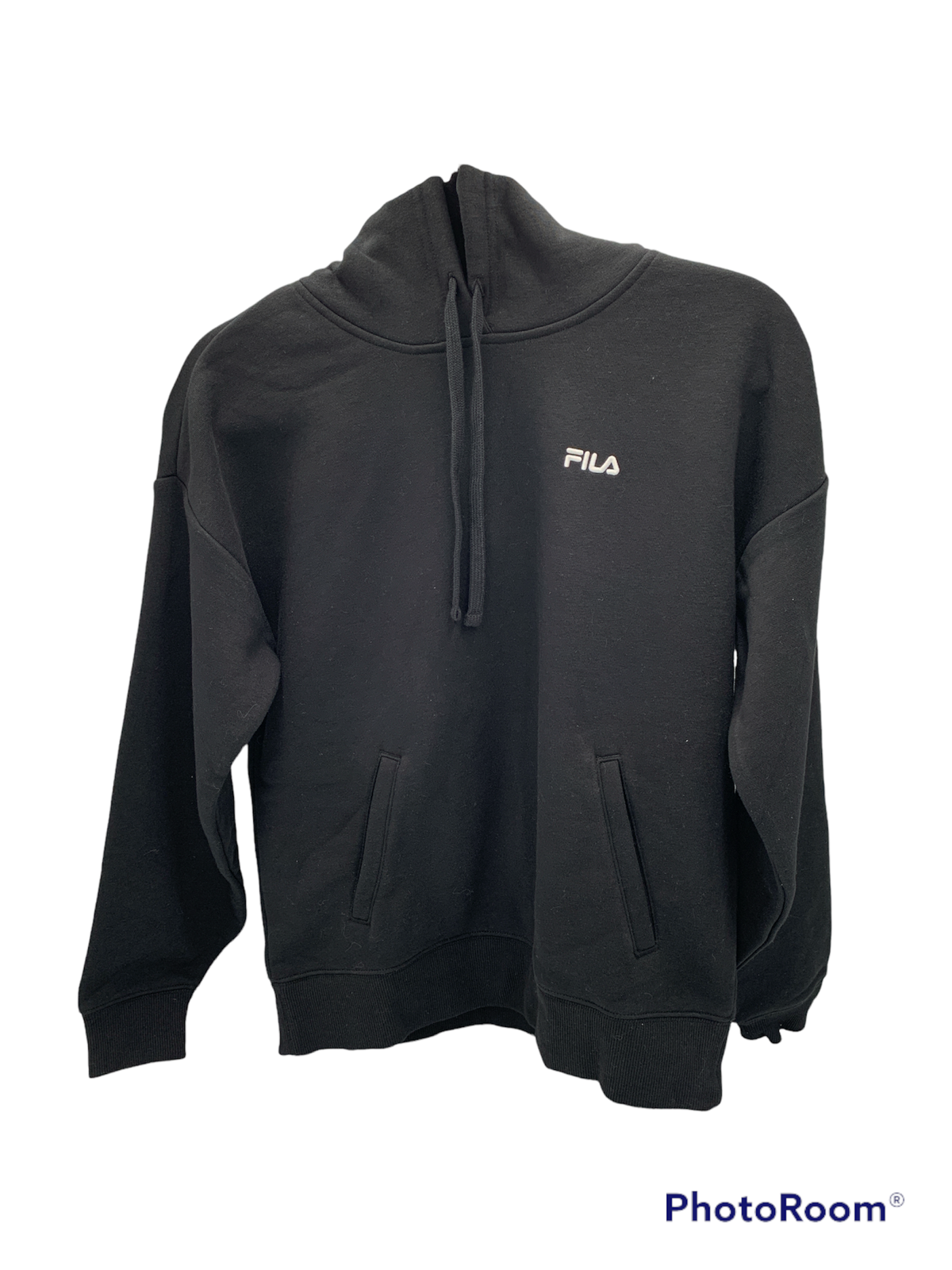 Fila Women’s Soft Brushed Fleece Hoodie Sweatshirt Black Size S 1