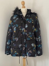 Klass Padded Women’s Coat Hooded Floral Rrp £75 Size Large L
