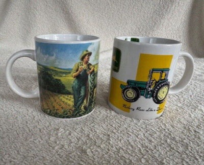 2 x John Deere Tasse Kaffeebecher Gibson ''Nothing runs like a deer'' TOP Zustand