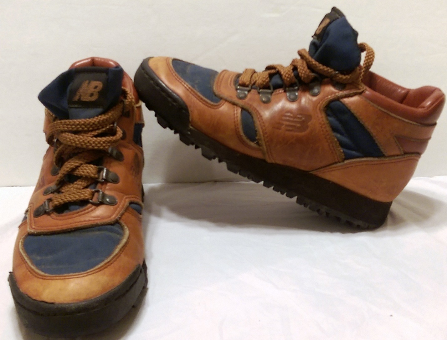 Brown Leather Hiking Boots Size 