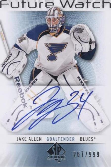 2012-13 SP Authentic - Jake Allen #231 - 1 of 1