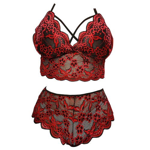 Women Lace Sexy Lingerie Nightwear Underwear Babydoll Sleepwear Set Plus Size - Picture 4 of 10