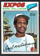 1977 TOPPS #223  Earl Williams  MONTREAL EXPOS  NM  A