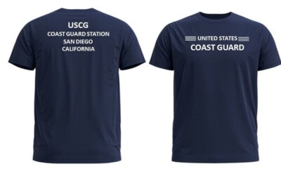 SAN DIEGO COAST GUARD STATION*CA*2-SIDED PERFORMANCE POLYESTER SHIRT