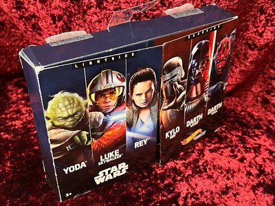 Hot Wheels STAR WARS Light Side vs Dark Side Die-cast Car Set Darth Vader, Yoda