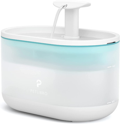 PETLIBRO Cat Water Fountain Ultra Quiet Two Flow Modes BPA-Free Capsule Blue NIB