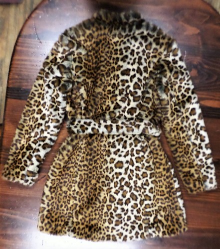 DOUBLE D RANCH Leopard Kunstfell Mantel Jacke Damen Small - Bild 9 von 12