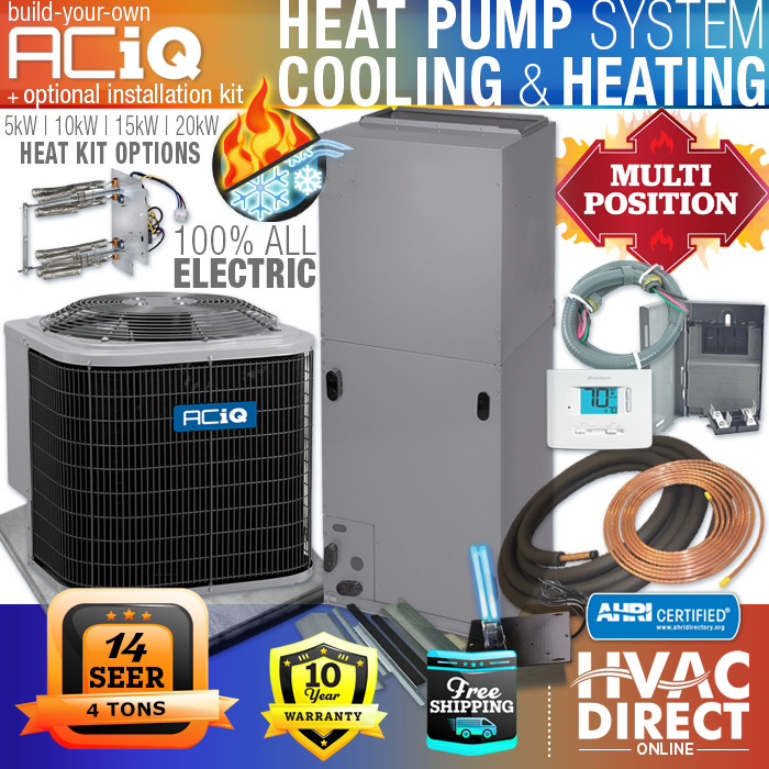 4 Ton 14 SEER ACiQ-Heil by Carrier Heat Pump AC Split System Builder Kit -  The ICT University