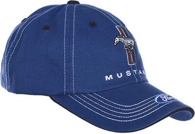 Recovered Cappellino Trucker Ford Mustang Ricamato - 100% Poliestere Riciclato, Blu, Chiusura Regolabile, Unisex - 4