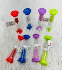 Sand Timer for Kids Set of 4 Small Colorful Multi Hour Glass , Acrylic
