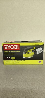 RYOBI 1.2 Amp Corded 5.5'' Corner Cat Sander with Dust Bag and Case CFS1503GK C2
