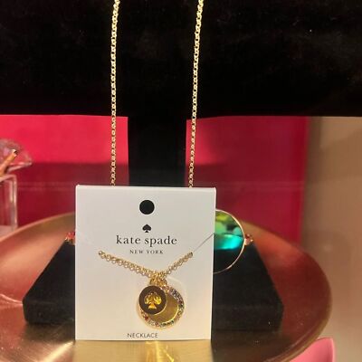 Kate Spade Neu mit Etikett Pave' mehrfarbiger Anhänger & Kette 89 $ Einzelhandel