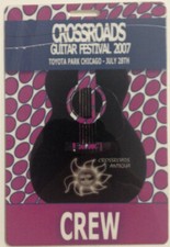 Crossroads Guitar Festival 2007 Eric Clapton Crew Laminate Pass for Lanyard RARE
