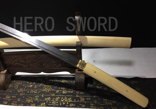 Handmade Battle Ready Folded Steel Japanese Katana Samurai Sword Full Tang Sharp - Bild 8 von 10