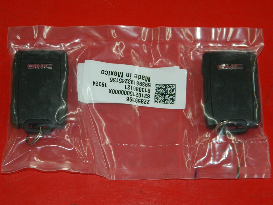 (2) OEM GMC 22859396 ARRANQUE REMOTO 5 BOTONES LLAVERO SIN LLAVE TRANSMISOR LLAVE PARA YUKON Foto 4 de 4