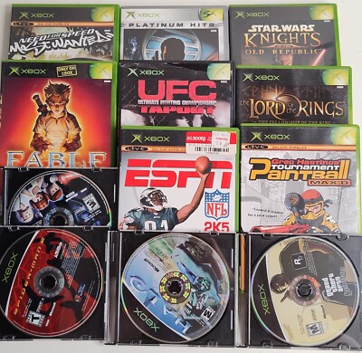 Random Original XBOX Game Lot of 3 Games Pre-Owned Tested & Working