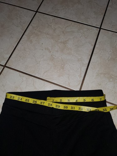 Pantalones capri BEBE para mujer talla (M) negros informales para mujer - Imagen 6 de 7