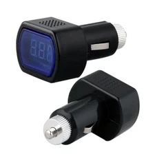 Mini Car Voltmeter Digital Display Car Voltage Detector Portable Battery Monitor