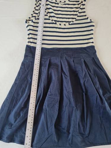 Ladies Dress New Look Size 8 Short Sleeveless Blue N.o 1033 - Picture 6 of 11