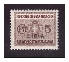 LIBIA  1934  -  SEGNATASSE   CENTESIMI  5  NUOVO ** MNH