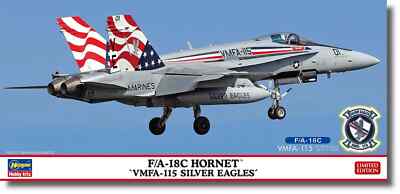 Hasegawa 1/72 F/A-18C HORNET VMFA-115 SILVER EAGLES Model Kit 02471 New Fr Japan