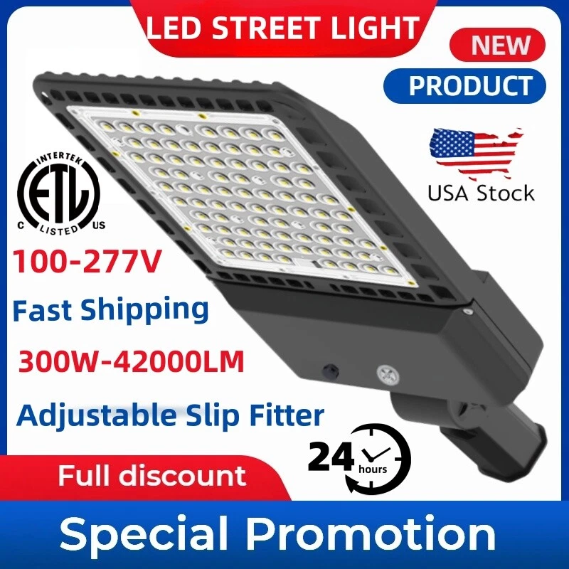 300Watt LED Parking Lot Module Light Street Area Shoebox Lighting Pole fixture